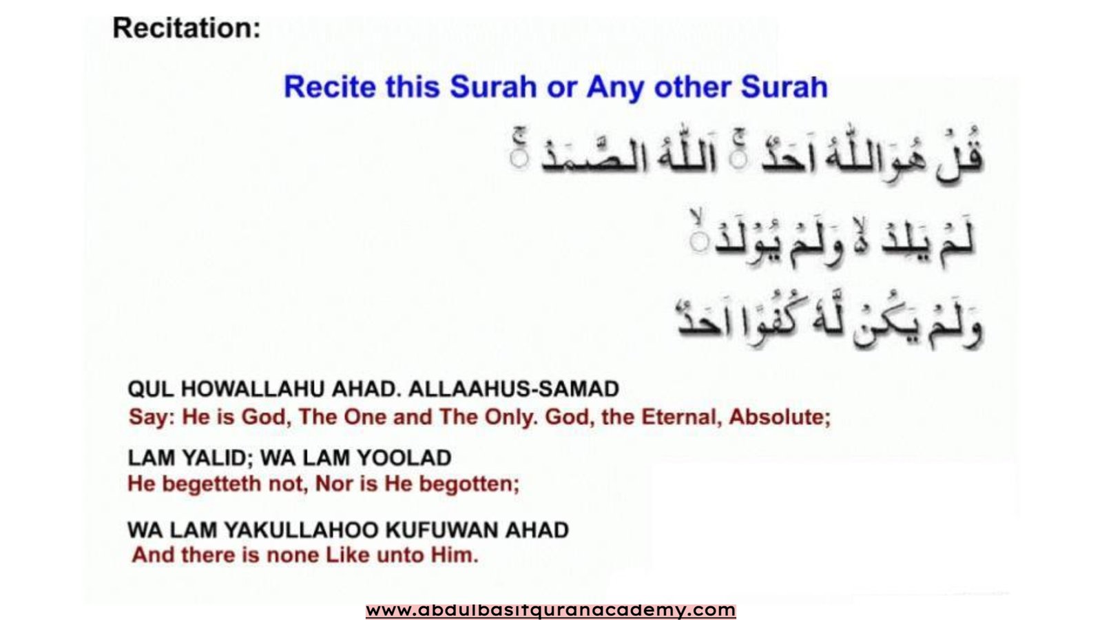 Men's method of performing salah